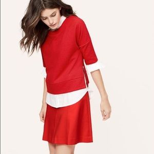 Ann Taylor Loft short-sleeve sweatshirt